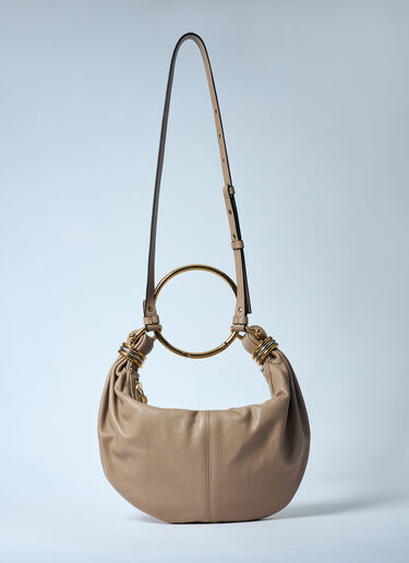 Chloé 小号手镯新月包 棕色 chl0259039