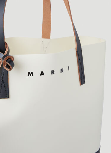 Marni Tribeca Shopping Bag White mni0148018