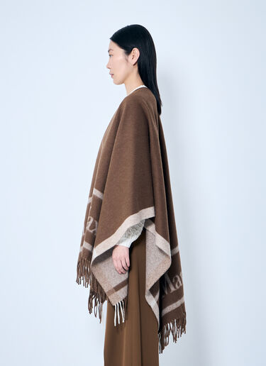 자카드 울 판초 Max Mara 자카드 울 판초 브라운 max0259024