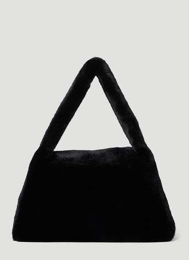 フェイクファーロゴハンドバッグ Blumarine フェイクファーロゴハンドバッグ ブラック blm0254012