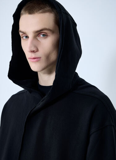 Rick Owens DRKSHDW Dragging Hood Gimp Sweatshirt Black drk0160013