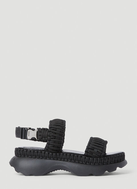 Paco Rabanne Belay Woven Sandals Black pac0250074
