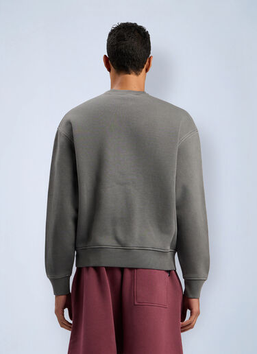 Neck Logo Regular Crewneck Sweatshirt Palm Angels Neck Logo Regular Crewneck Sweatshirt Grey pma0162051