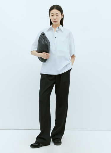 Jil Sander+ パッチポケットポプリンシャツ ホワイト jsp0255004