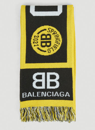 Balenciaga x The Simpsons プリングフィールドスカーフ ブラック bal0147029