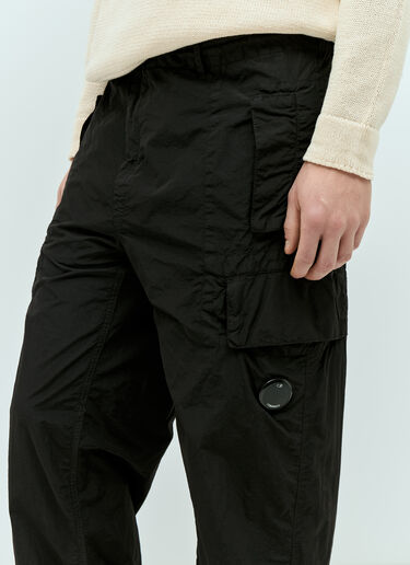 C.P. Company Flatt Nylon Cargo Pants Black pco0155015