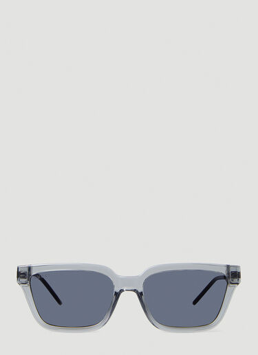 Gucci 半透明方形太阳镜 灰 guc0145155
