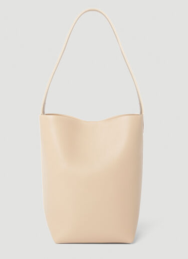 Park Small Leather Shoulder Bag in Beige - The Row