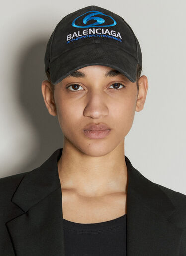 Balenciaga Surfer Baseball Cap Black bal0355004