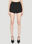 Saint Laurent Pleated Tailored Shorts Black sla0251057