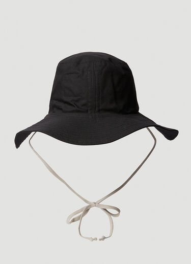 Rick Owens DRKSHDW Wide Brim Hat Black drk0152024