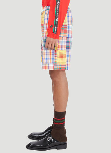 LN-CC® - Champion Tears: Check Bermuda Shorts - Yellow Champion Tears Check Bermuda Shorts Yellow cht0146011