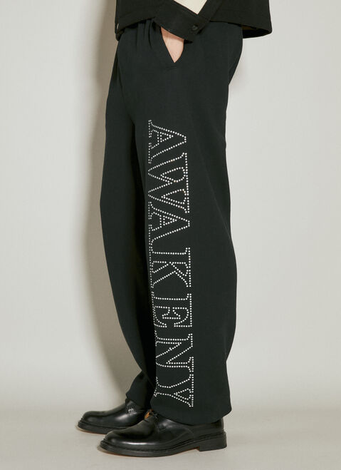 Awake NY Rhinestone Track Pants White awk0154012
