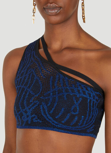 DI PETSA Birth Of Venus Knitted Crop Top Blue dip0248002