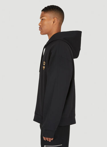 Dolce & Gabbana Bee Embroidered Hooded Sweatshirt Black dol0147016