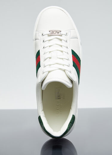 Gucci Ace Web Sneakers White guc0255088