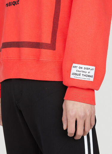 Musique Crew Neck Sweatshirt Gallery Dept. Musique Crew Neck Sweatshirt Red gdp0150038