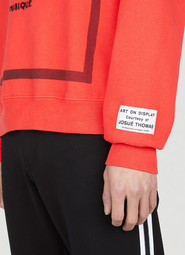 Gallery Dept. Musique Crew Neck Sweatshirt Red gdp0150038