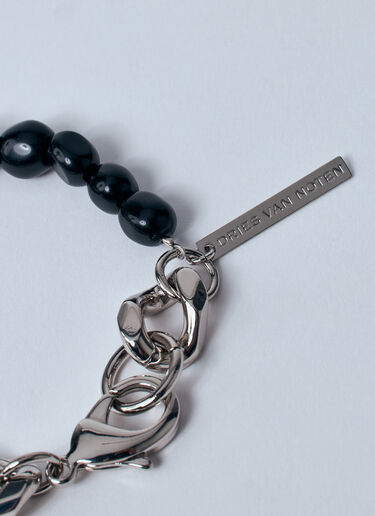 Dries Van Noten Bead-And-Chain Bracelet Black dvn0160039