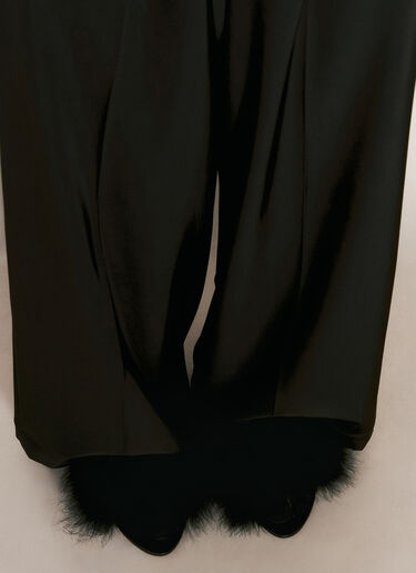 Balenciaga Boudoir 羽毛边饰高跟鞋 黑色 bal0156016