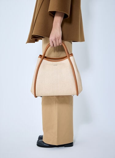 Max Mara Logo Plaque Handbag Cream max0260025