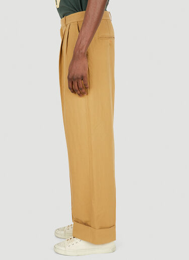 Acne Studios Linen Blend Trousers Beige acn0148027