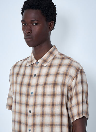 Short-Sleeve Check Shirt Stüssy Short-Sleeve Check Shirt Brown sts0164007