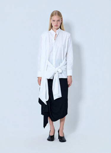 Yohji Yamamoto Draped Blouse White yoy0264001