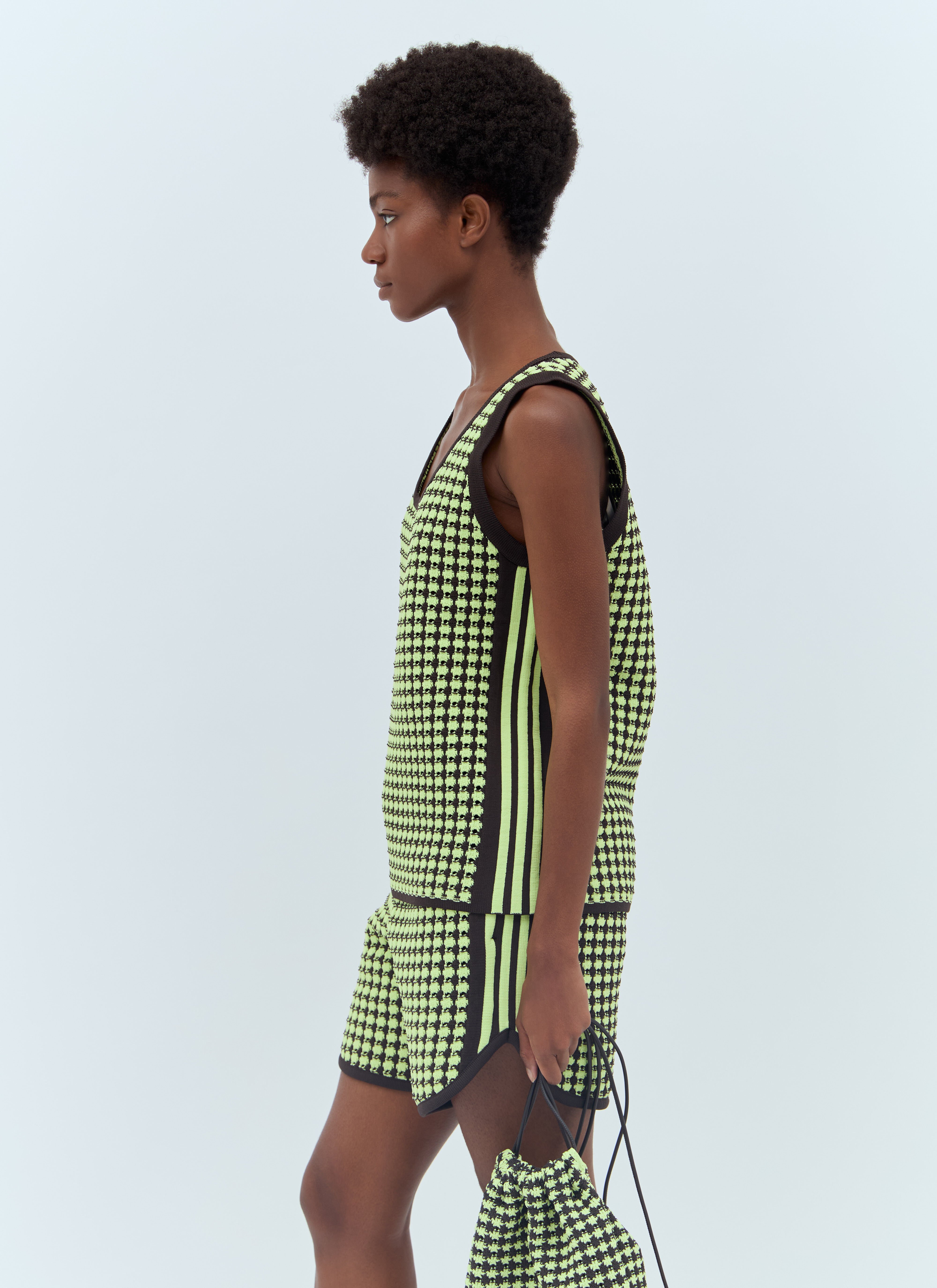 adidas by Wales Bonner Crochet Knit Vest Green awb0357013