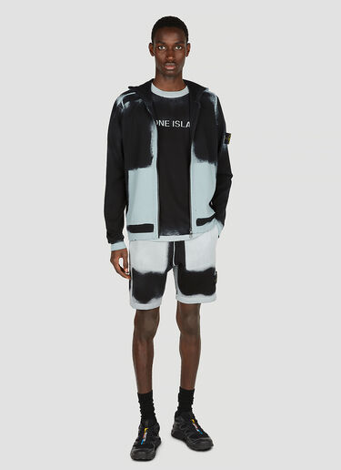 Stone Island Spray Painted Track Shorts Grey sto0152009