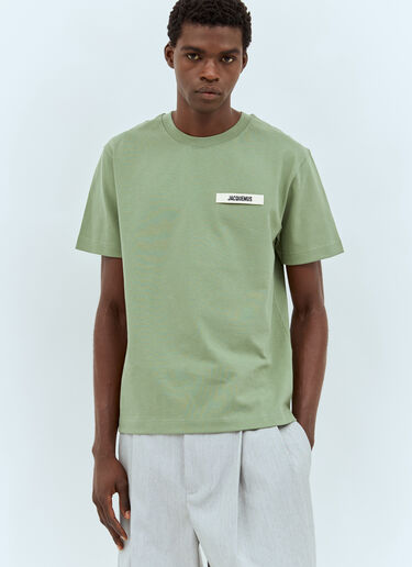 Jacquemus Le T-Shirt Gros Grain Green jac0158015