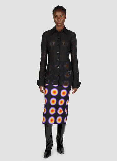 Sportmax Op Art スカート ブラック spx0252020