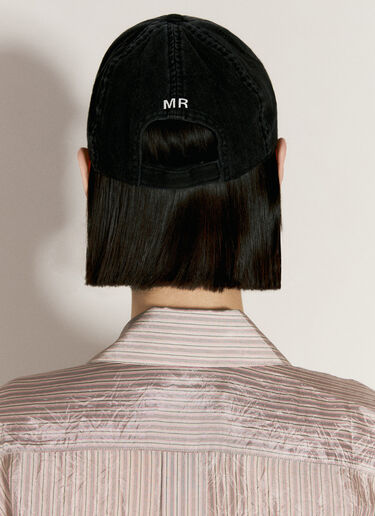 Martine Rose Logo Embroidery Basball Cap Black mtr0255014