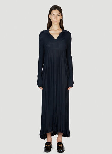 Bottega Veneta 轻薄褶裥连衣裙 藏蓝色 bov0251113