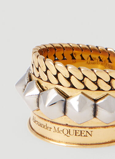 Chunky Ring Alexander McQueen Chunky Ring Gold amq0251072