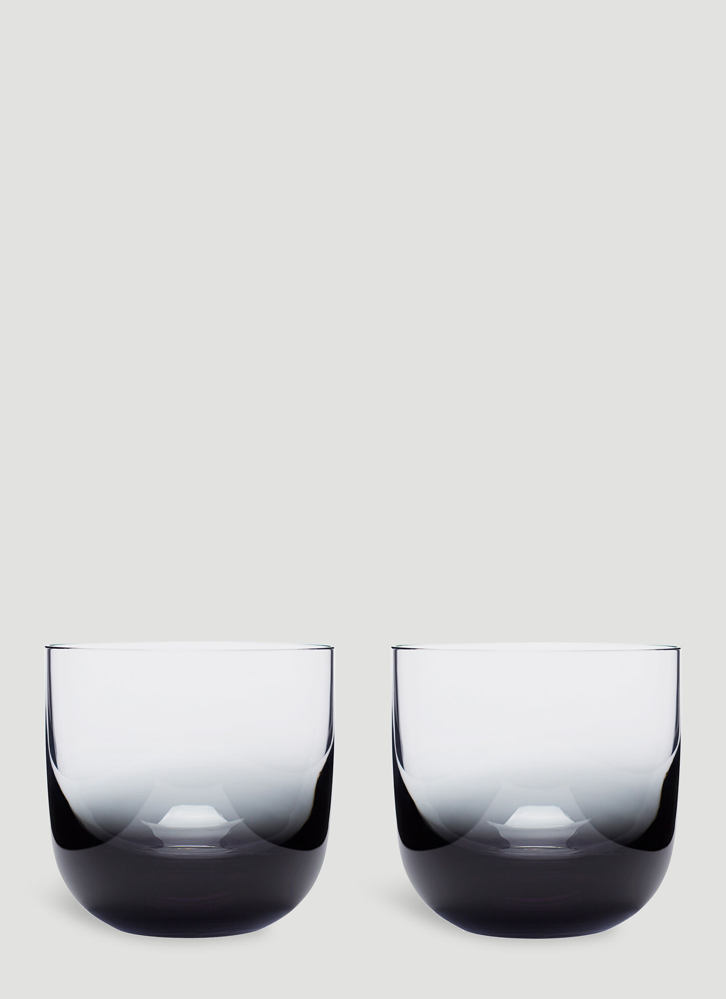 Shop Tom Dixon Set Of Two Tank Whiskey Glasses In White