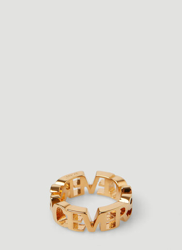 Versace Logo Ring Gold vrs0249046