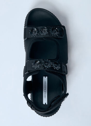 Cecilie Bahnsen 缀饰凉鞋 黑色 cec0259019