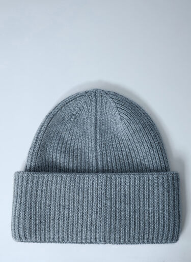 Logo Motif Beanie Hat Max Mara Logo Motif Beanie Hat Light Grey max0262035