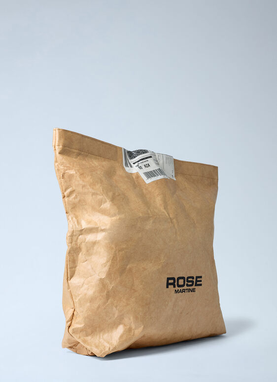 Martine Rose Men's' Foldable Paper Clutch in Beige | LN-CC®