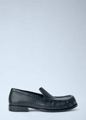 Dries Van Noten Textured Leather Loafers Black dvn0265031