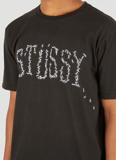 Ants Logo Print T-Shirt Stüssy Ants Logo Print T-Shirt Black sts0151035