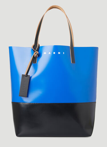 Marni Tribeca Shopping Tote Bag Blue mni0149037