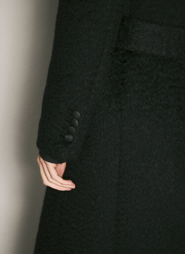 Dolce & Gabbana Belted Oversized Wool Coat Black dol0158001