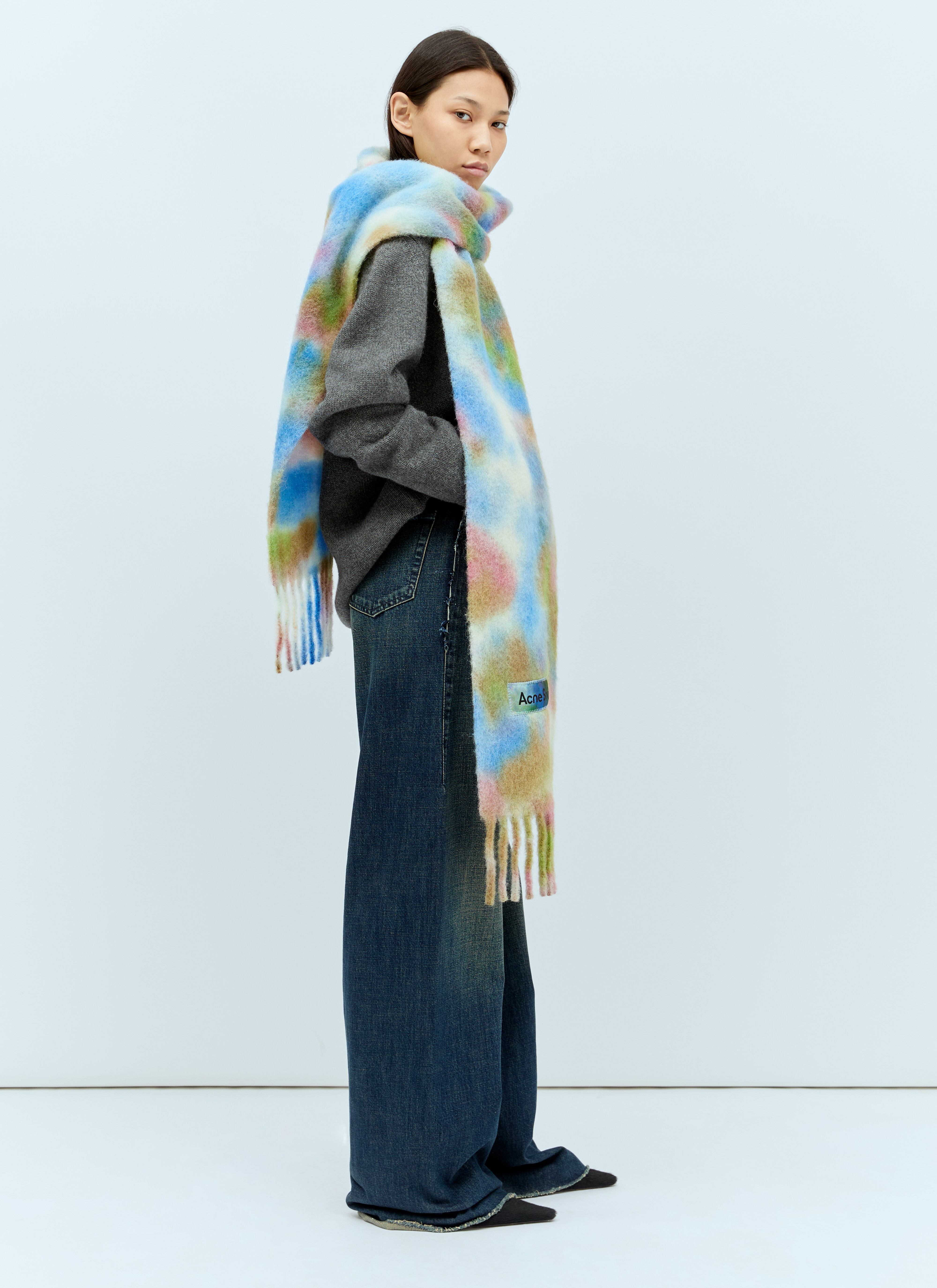 Acne Studios レディース タイダイ スカーフ の マルチカラー