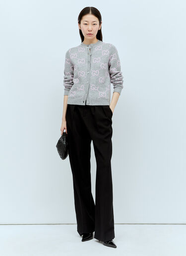 Gucci GG Wool Cardigan Grey guc0255028