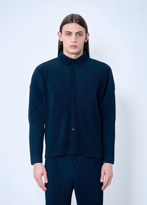 Walter Van Beirendonck Pleated Shirt Light Blue wlt0160006