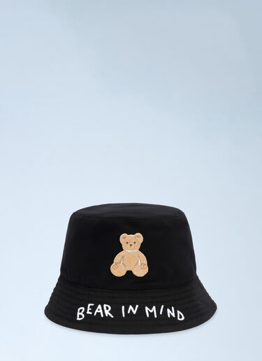 Bear In Mind Bucket Hat Palm Angels Bear In Mind Bucket Hat Black pma0160009