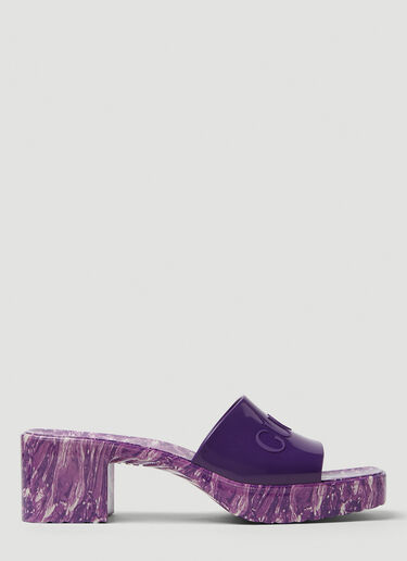 Gucci Marbled Sole Heeled Sandals Purple guc0250108