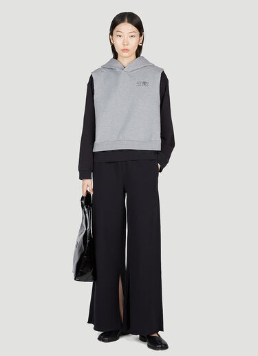 MM6 Maison Margiela Oversized Track  Pants Black mmm0253015